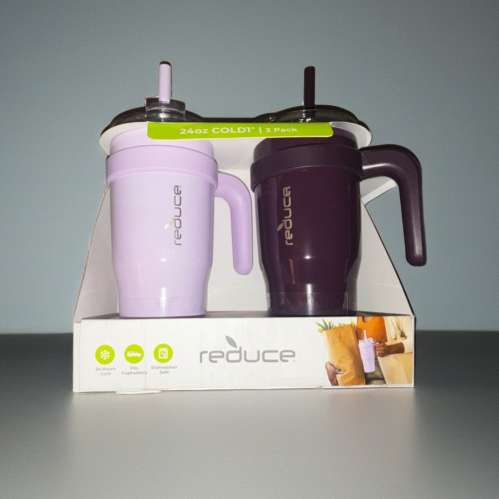 Reduce 24oz Cold Tumblers Set - Purple and Lavender